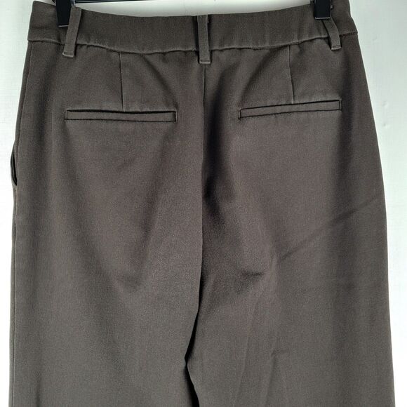 PLST JAPAN Womens Pants Brown Cropped Size L (28" x 27") Relaxed Fit High Rise - Picture 9 of 14